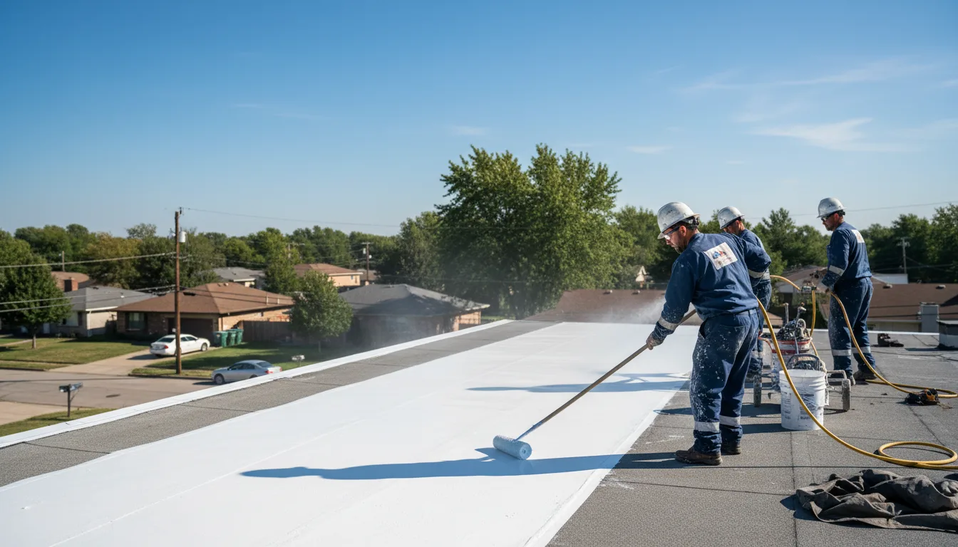 Commercial roof coating in Amelia, NE near me